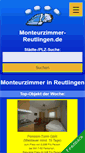 Mobile Screenshot of monteurzimmer-reutlingen.de